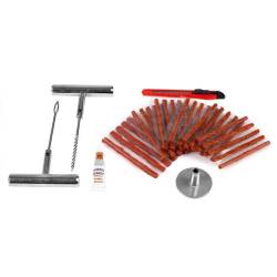 Kit reparatie cauciuc cu 30 snur vulcanizare si 4 dispozitive Amio 02829