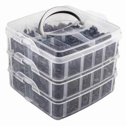 Set 620 cleme si elemente de fixare, 16 marimi diferite, 02831 Amio 