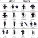 Set 620 cleme si elemente de fixare, 16 marimi diferite, 02831 Amio 
