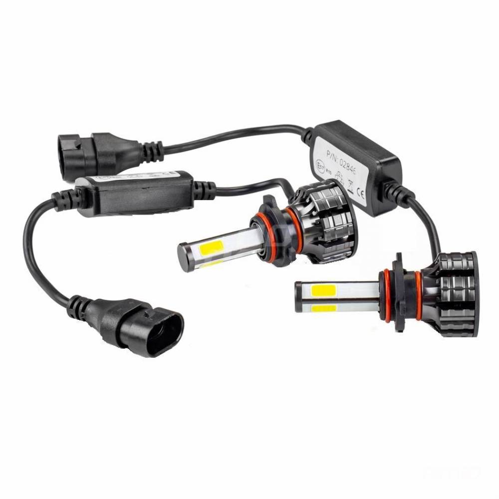 Set 2 becuri HB3, LED, 12-24V, 38W, 3200lm, 6500K, 4 Side Series, 02846 Amio