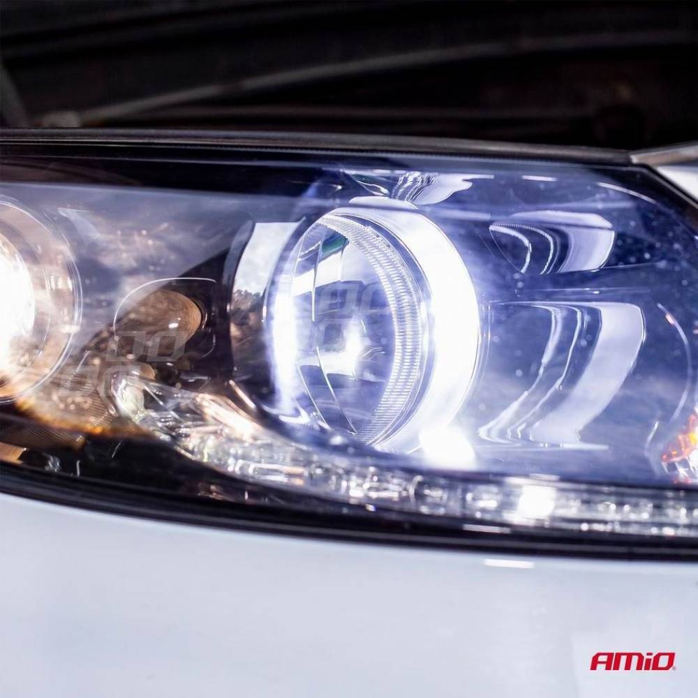 Set 2 becuri HB3, LED, 12-24V, 38W, 3200lm, 6500K, 4 Side Series, 02846 Amio