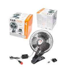 Ventilator 24V, fi17cm, metalic, prindere clema, cu intrerupator 6