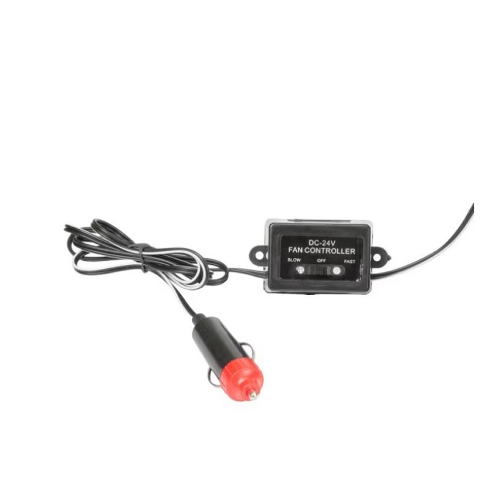 Ventilator 24V, fi17cm, metalic, prindere clema, cu intrerupator 6