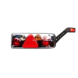 Lampa spate 372x129 cu triunghi si lampa gabarit, montaj cu fir, 5 functii, Led, 24V dreapta 201408-R Ceray
