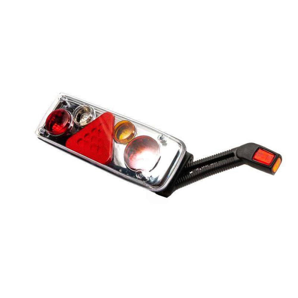 Lampa spate 372x129 cu triunghi si lampa gabarit, montaj cu fir, 5 functii, Led, 24V dreapta 201408-R Ceray