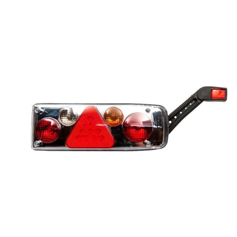 Lampa spate 372x129 cu triunghi si lampa gabarit, montaj cu fir, 5 functii, Led, 24V dreapta 201408-R Ceray