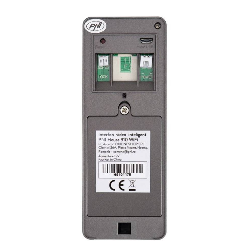 Videointerfon inteligent PNI HOUSE910, Wi-Fi, HD, P2P, control Tuya Smart