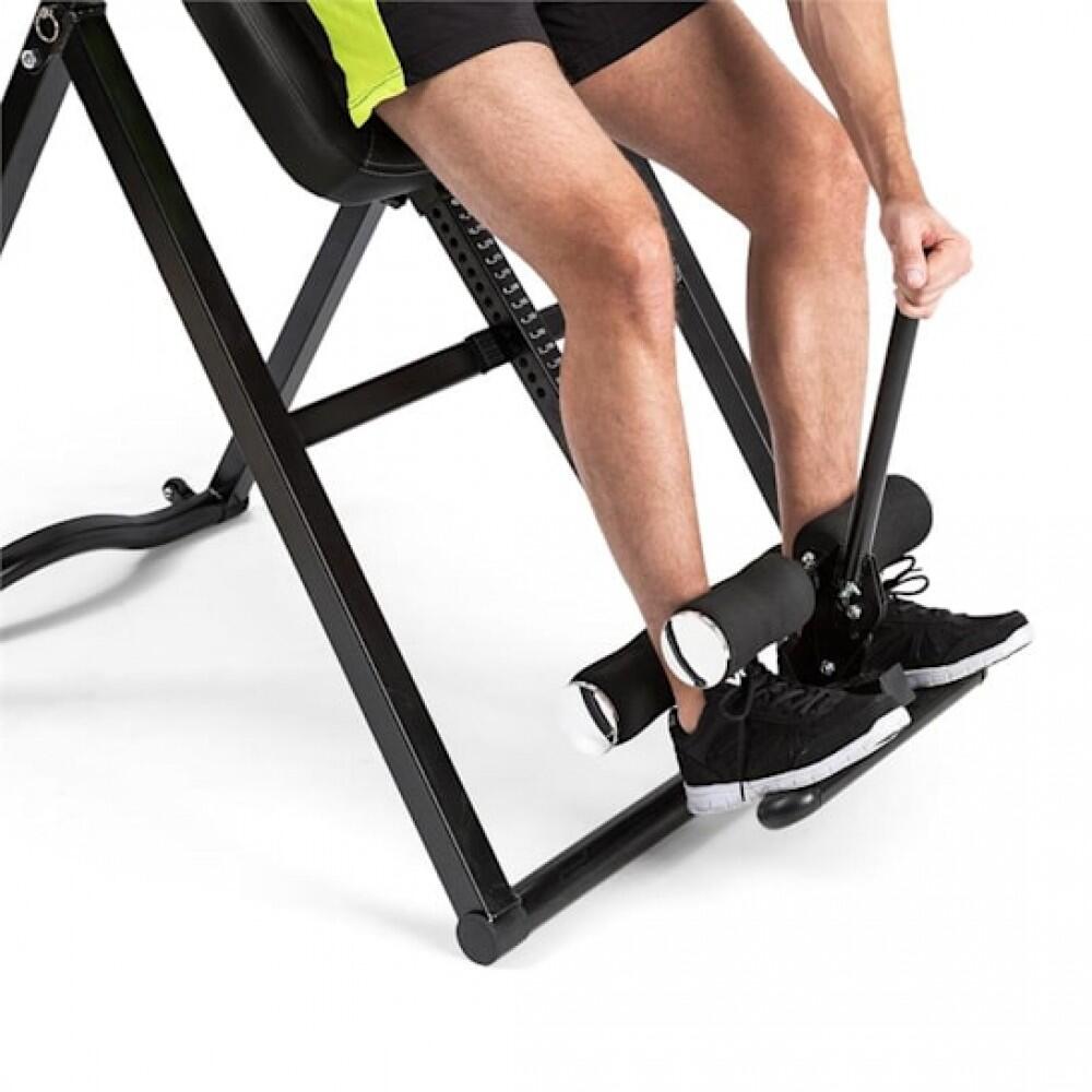 Masă inversie, bancă gravitațională cu masaj, vibrații și funcție de încălzire, până la 136 kg, 1,54-1,98 m, KLARFIT 10031831v Masă inversie, bancă gravitațională cu masaj, vibrații și funcție de încălzire, până la 136 kg, 1,54-1,98 m, KLARFIT 10031831v