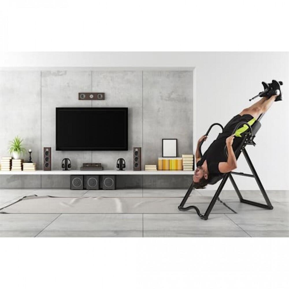 Masă inversie, bancă gravitațională cu masaj, vibrații și funcție de încălzire, până la 136 kg, 1,54-1,98 m, KLARFIT 10031831v Masă inversie, bancă gravitațională cu masaj, vibrații și funcție de încălzire, până la 136 kg, 1,54-1,98 m, KLARFIT 10031831v