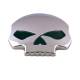 Ornament emblema metalica Skull Cap de Mort 8.5cm Race Sport Log1927