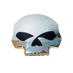 Ornament emblema metalica Skull Cap de Mort 8.5cm Race Sport Log1927
