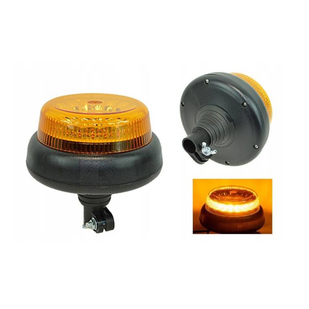 Girofar 12/48V h160-78, fi165. 25 LED, 6W, pe tija flexibila FT-101 RO PI LED Fristom