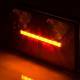 Lampa stop 238x140mm 7 functii, cu LED, stanga Strada LZD 2820 Horpol 