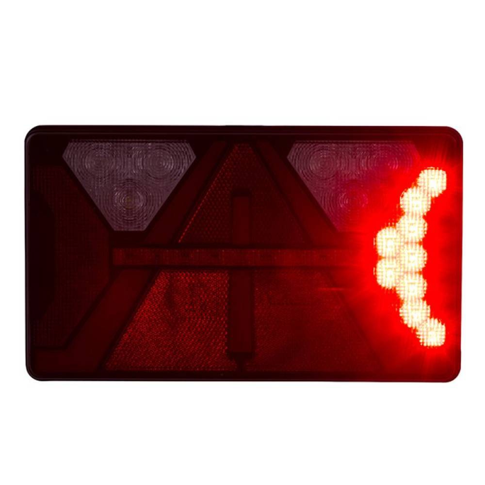 Lampa stop 238x140mm 7 functii, cu LED, dreapta Strada LZD2821 Horpol