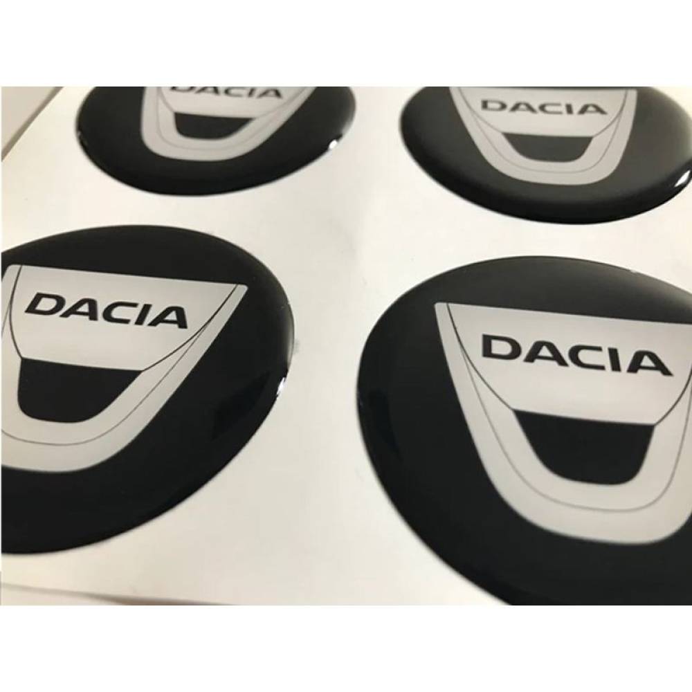 Set 4 ornamente capace roti rasina, adeziv, Dacia fi50 ZP004 Automaxc