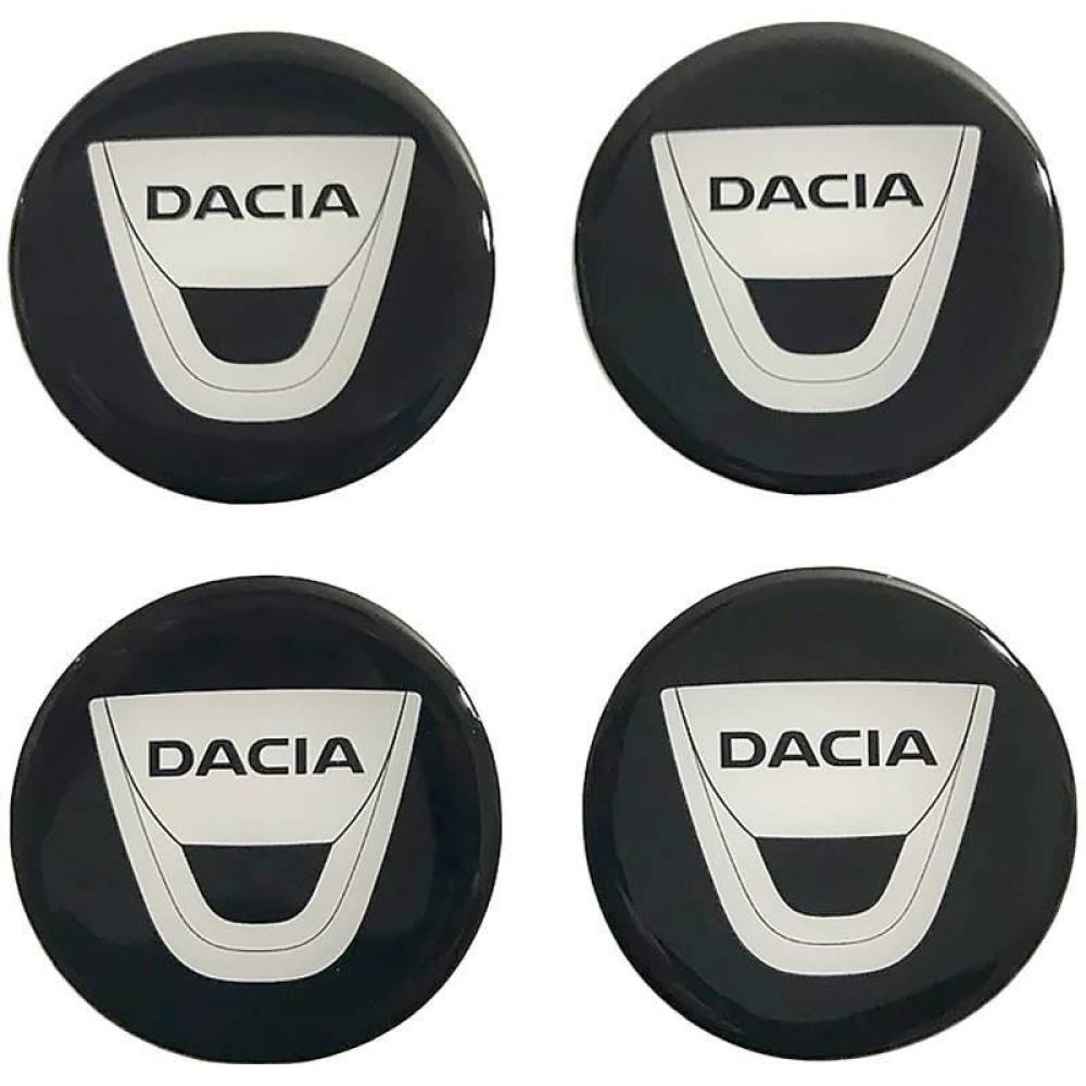 Set 4 ornamente capace roti rasina, adeziv, Dacia fi50 ZP004 Automaxc