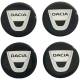 Set 4 ornamente capace roti rasina, adeziv, Dacia fi50 ZP004 Automaxc