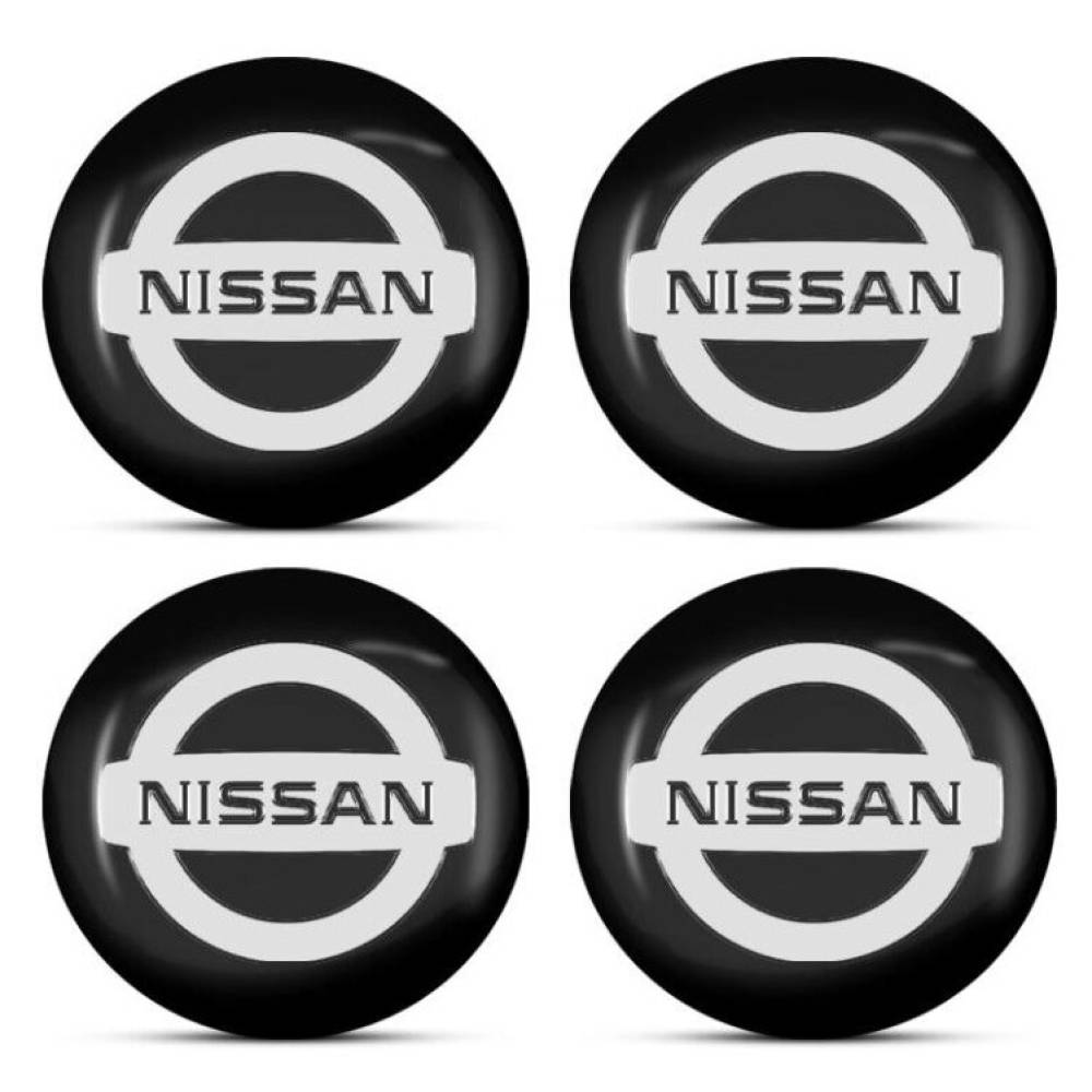 Set ornamente capace roti cu adeziv, Nissan, set 4 bucati, fi55 ZP248 Automax