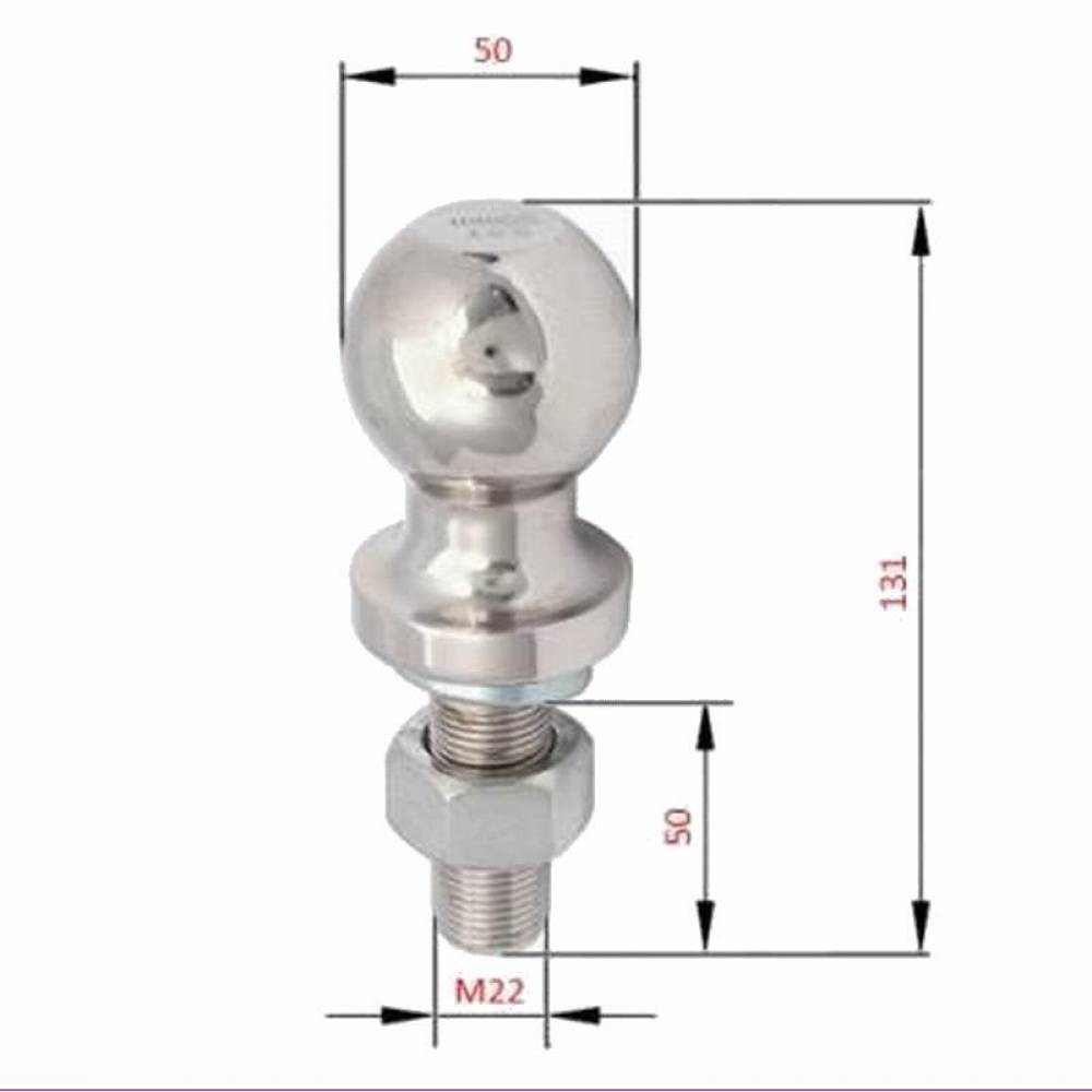 Nuca carlig remorcare 50mm, filet M19, greutate max 1.5T / 3500lbs, BK92789 Nuca carlig remorcare 50mm, filet M19, greutate max 1.5T / 3500lbs, BK92789