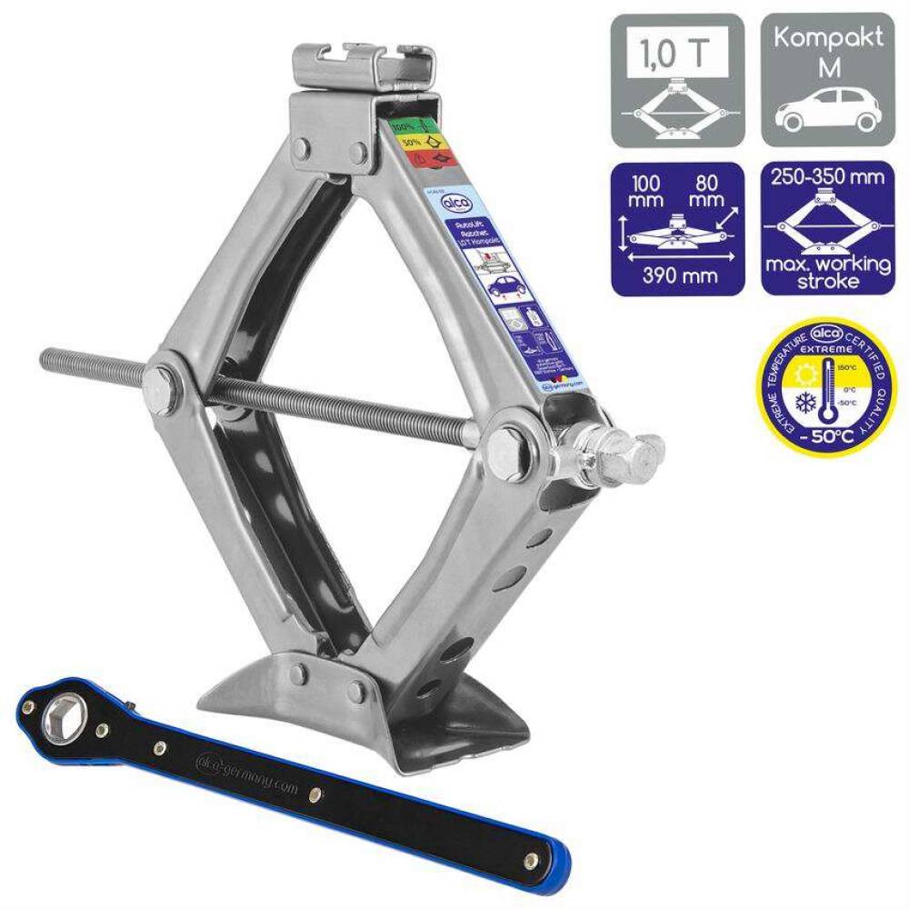 Cric foarfeca, 1T, 25-35cm, cu clichet, 17mm, 436.50 Alca