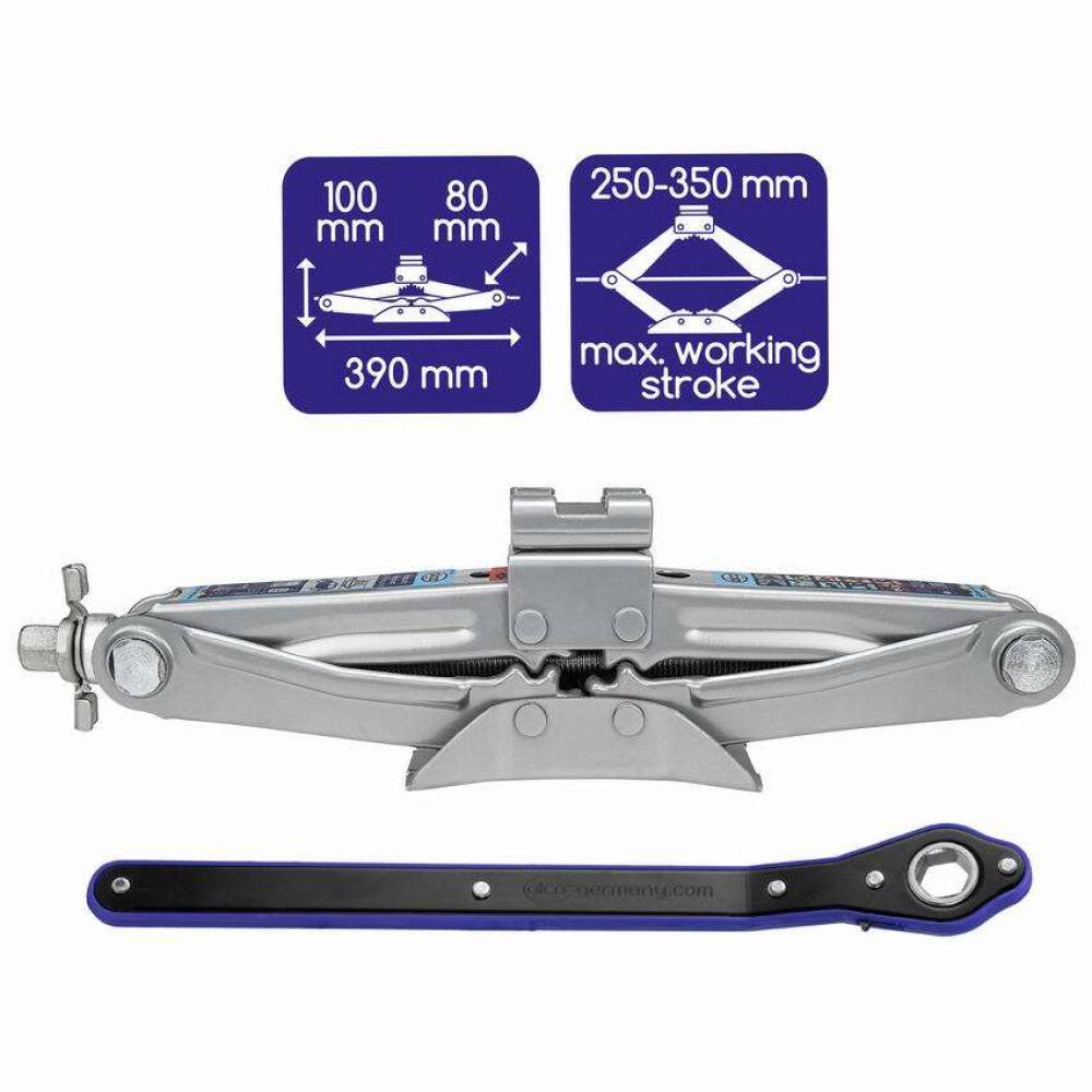 Cric foarfeca, 1T, 25-35cm, cu clichet, 17mm, 436.50 Alca