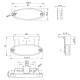 Lampa gabarit 102x45 LED, cu suport, rosie FT-061 C+K Fristom
