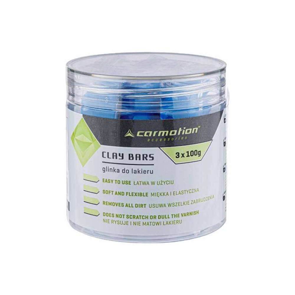 Set 3 bucati argila curatare vopsea caroserie, Clay Bar 86682 Carmotion