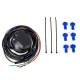 Kit priza carlig remorcare, priza 7 pini 12V cu 2 cabluri 2m cu 4 si 5 fire, kit instalatie electrica carlig remorca  INSHAKA 
