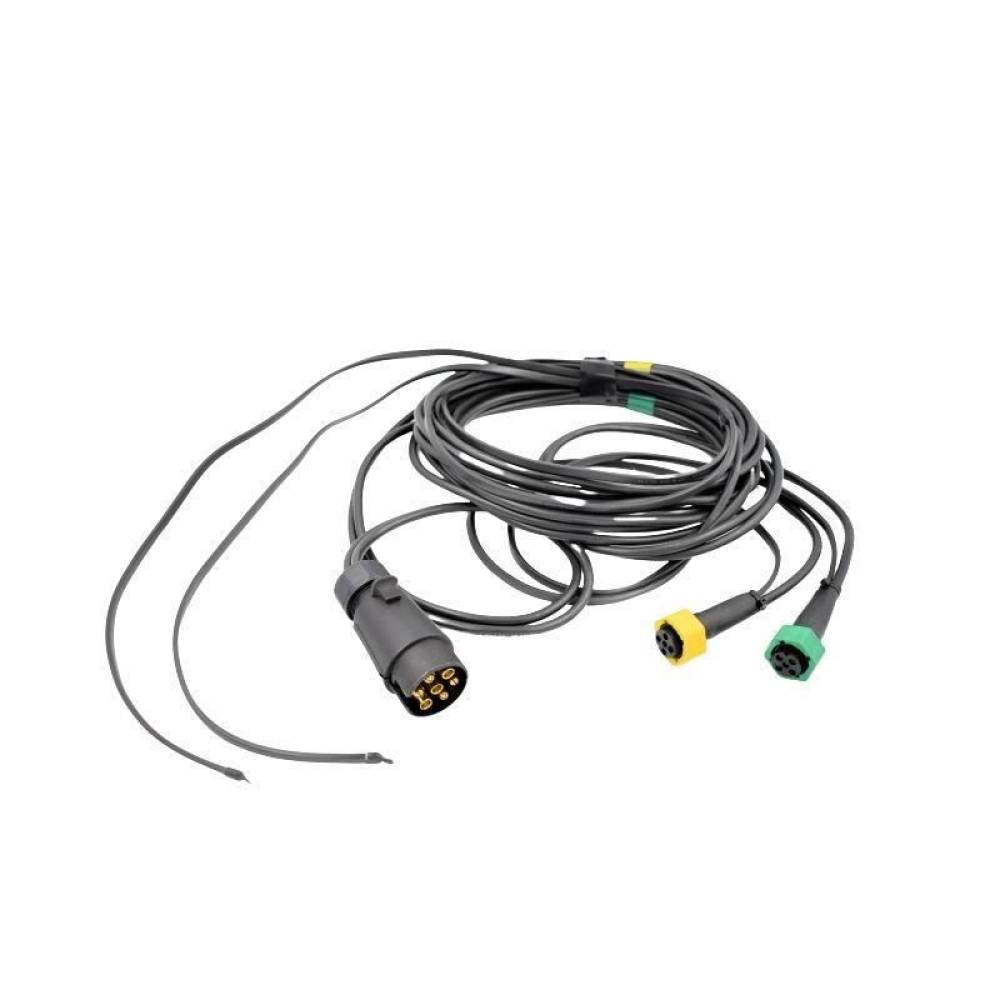 Instalatie electrica, cablaj remorca 12V, cu fisa 7 pini, 2 mufe baioneta 5 pini si cablaj lampi gabarit, 2x 4.5m cu 2x 2.5m, IIIA-045-025 Fristom.