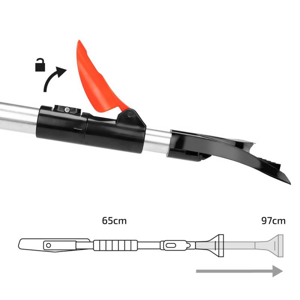 Razuitor gheata cu perie, 66-96 cm, telescopic, 3 in 1, 995.21 Heyner