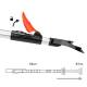 Razuitor gheata cu perie, 66-96 cm, telescopic, 3 in 1, 995.21 Heyner