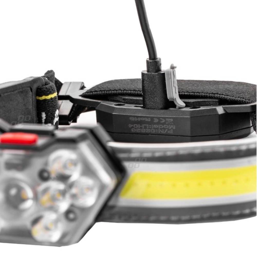 Lanterna frontala LED COB incarcare USB 02826 Amio Lanterna frontala LED COB incarcare USB 02826 Amio