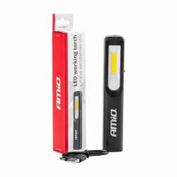 Lanterna lucru LED COB cu magnet si carlig prindere, reincarcabila USB, WT07 02817 Amio Lanterna lucru LED COB cu magnet si carlig prindere, reincarcabila USB, WT07 02817 Amio