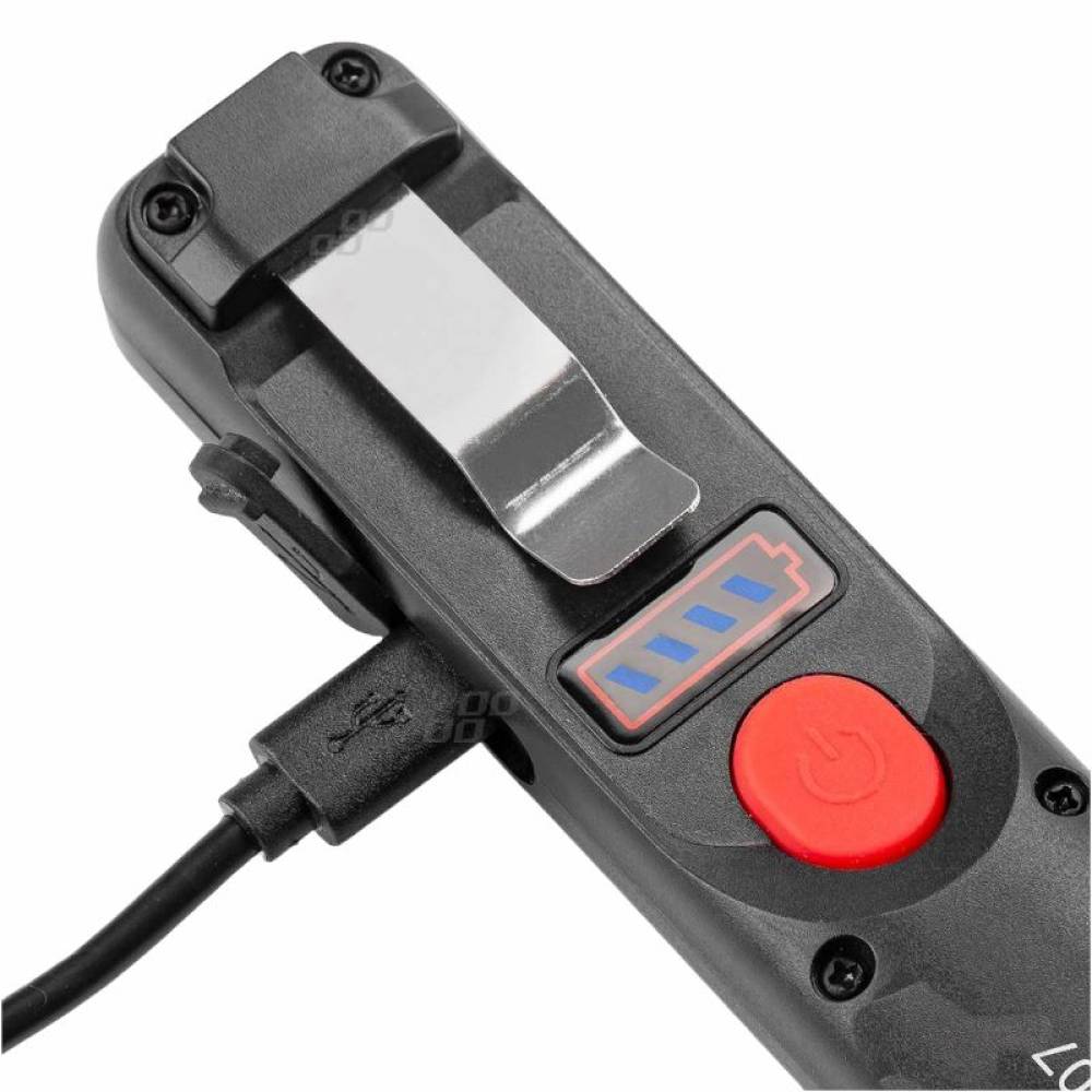 Lanterna lucru LED COB cu magnet si carlig prindere, reincarcabila USB, WT07 02817 Amio
