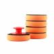 Set 5 bucati paduri aplicator polish, fi10 cu velcro, cu maner, 02903 Amio 