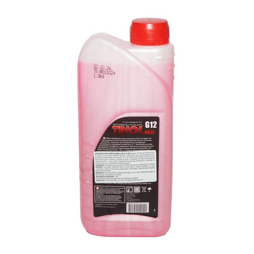 Antigel concentrat, 1kg, G12 rosu,-42grade, TRIOL
