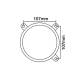 Far tractor rotund Massey Ferguson, Landini, stanga, Oem 1672767M91, 1860176M1, 1890155M1, BKHB52