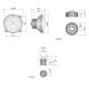 Element optic pentru far tractor Massey Ferguson, John Deere, cu pozitie, fi138, 52875 Wesem