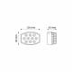 Proiector lucru 120x80, 10 LED-uri, 9-30V, 30W, 2400lm, KT TT.13230 Proiector lucru 120x80, 10 LED-uri, 9-30V, 30W, 2400lm, KT TT.13230
