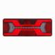 Lampa stop 380x135, 12/24V, 140 LED-uri, 6 functii cu triunghi, dreapta, L1956 TruckLed