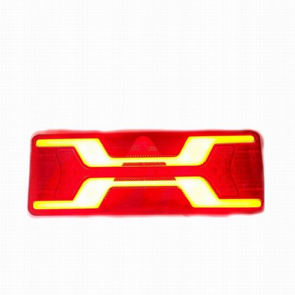 Lampa stop 380x135, 12/24V, 140 LED-uri, 6 functii cu triunghi, stanga, L1955 Truckled Lampa stop 380x135, 12/24V, 140 LED-uri, 6 functii cu triunghi, stanga, L1955 Truckled