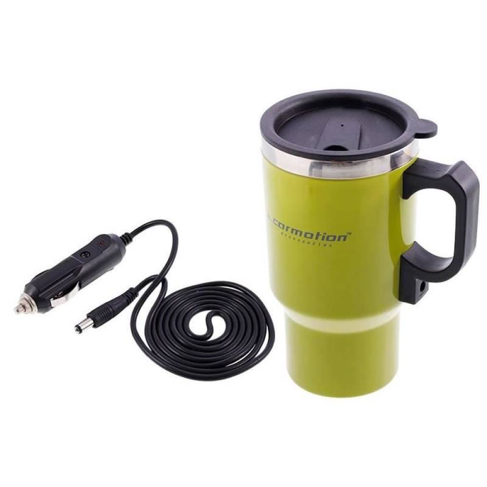 Cana electrica auto, de voiaj, 12V, verde, 450ml, 58061 Carmotion 