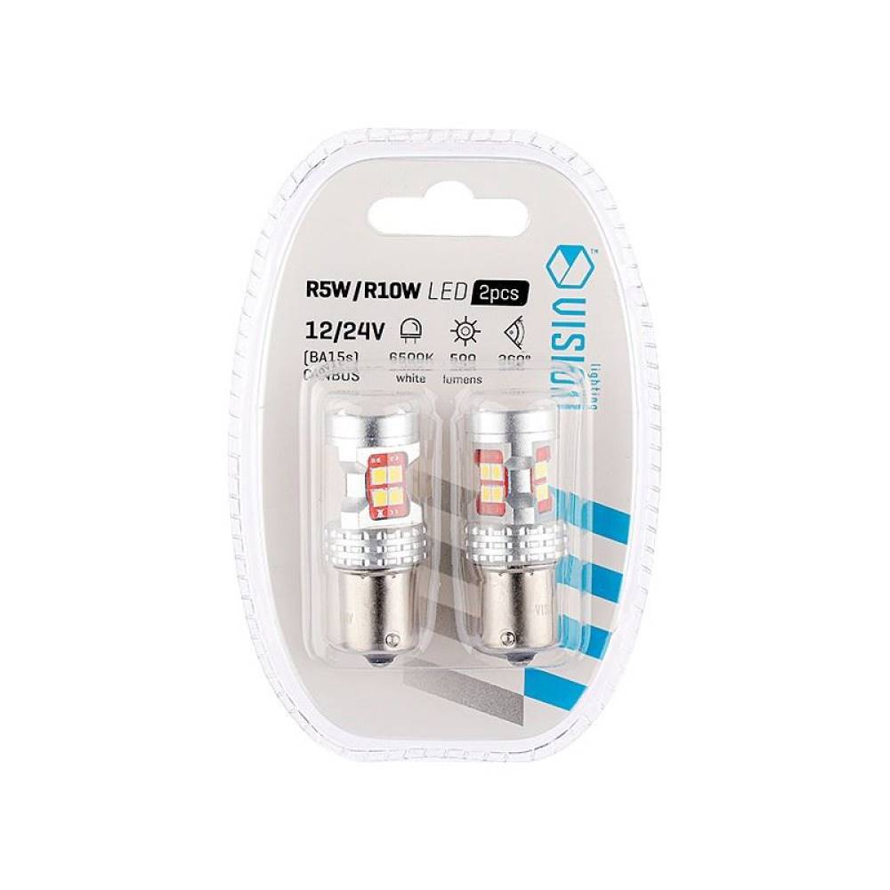 Set 2 becuri semnalizare, 13 LED-uri, SMD-3030, 12/24V, P21W BA15s Canbus 58310 Carmotion