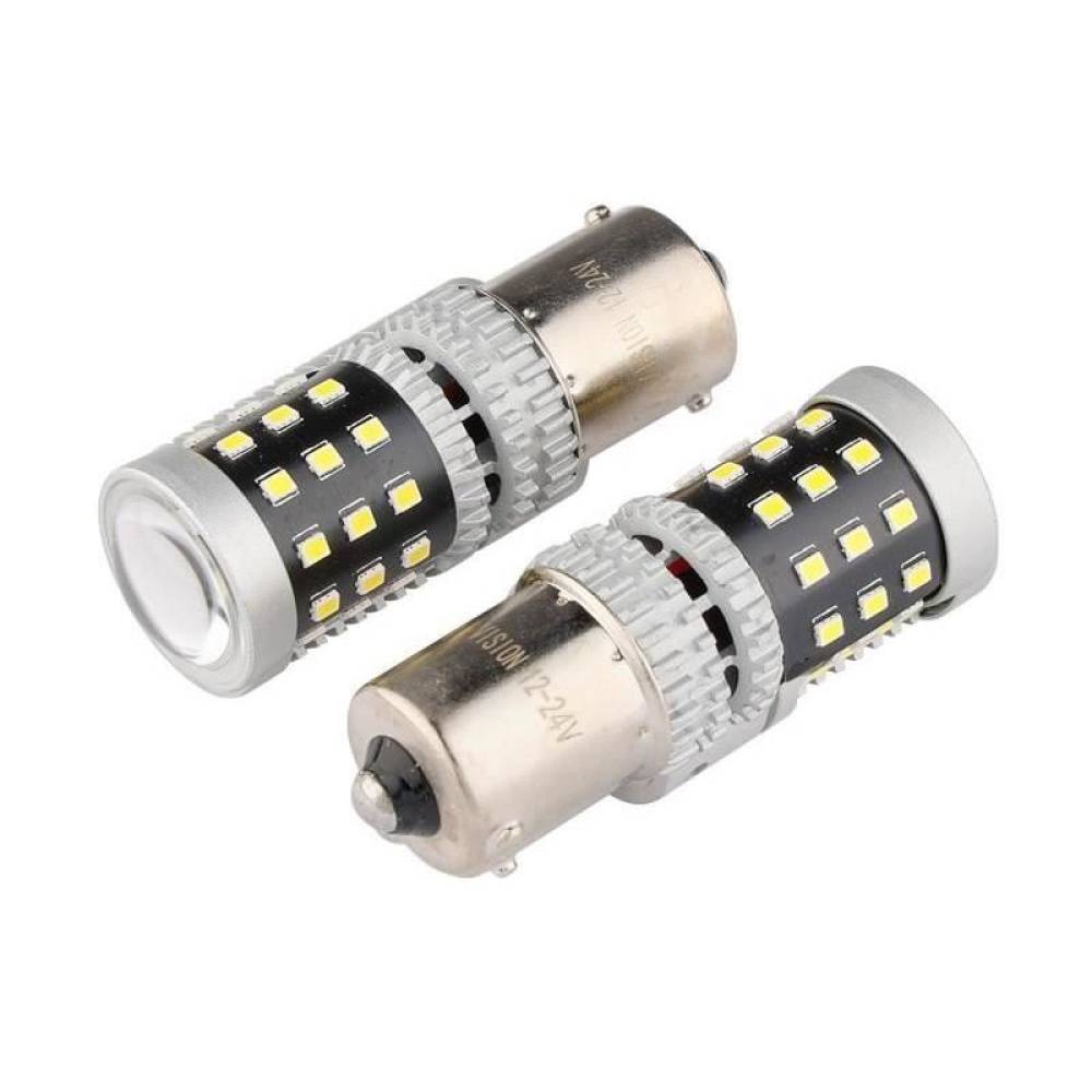 Set 2 becuri pozitie, semnalizare, mers inapoi, 39 LED-uri, 12-24V, R5W / R10W, P21W BA15S Canbus 58312 Vision