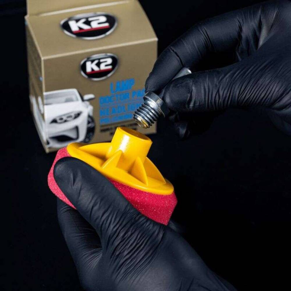 Burete polisare faruri cu adaptor M14, fi80, Lamp Doctor Pad K533 K2