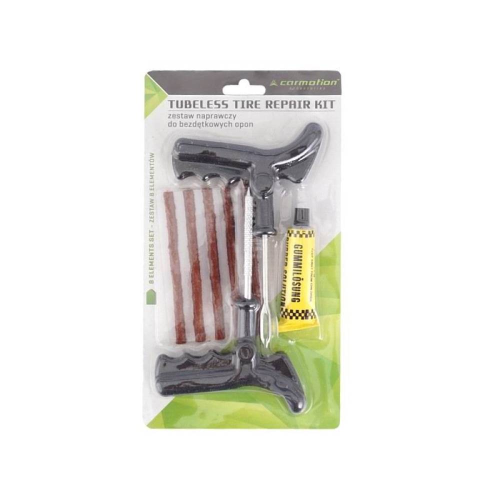 Kit reparatie cauciuc 5 snururi vulcanizare, 2 dispozitive snur si solutie 86499 Carmotion 