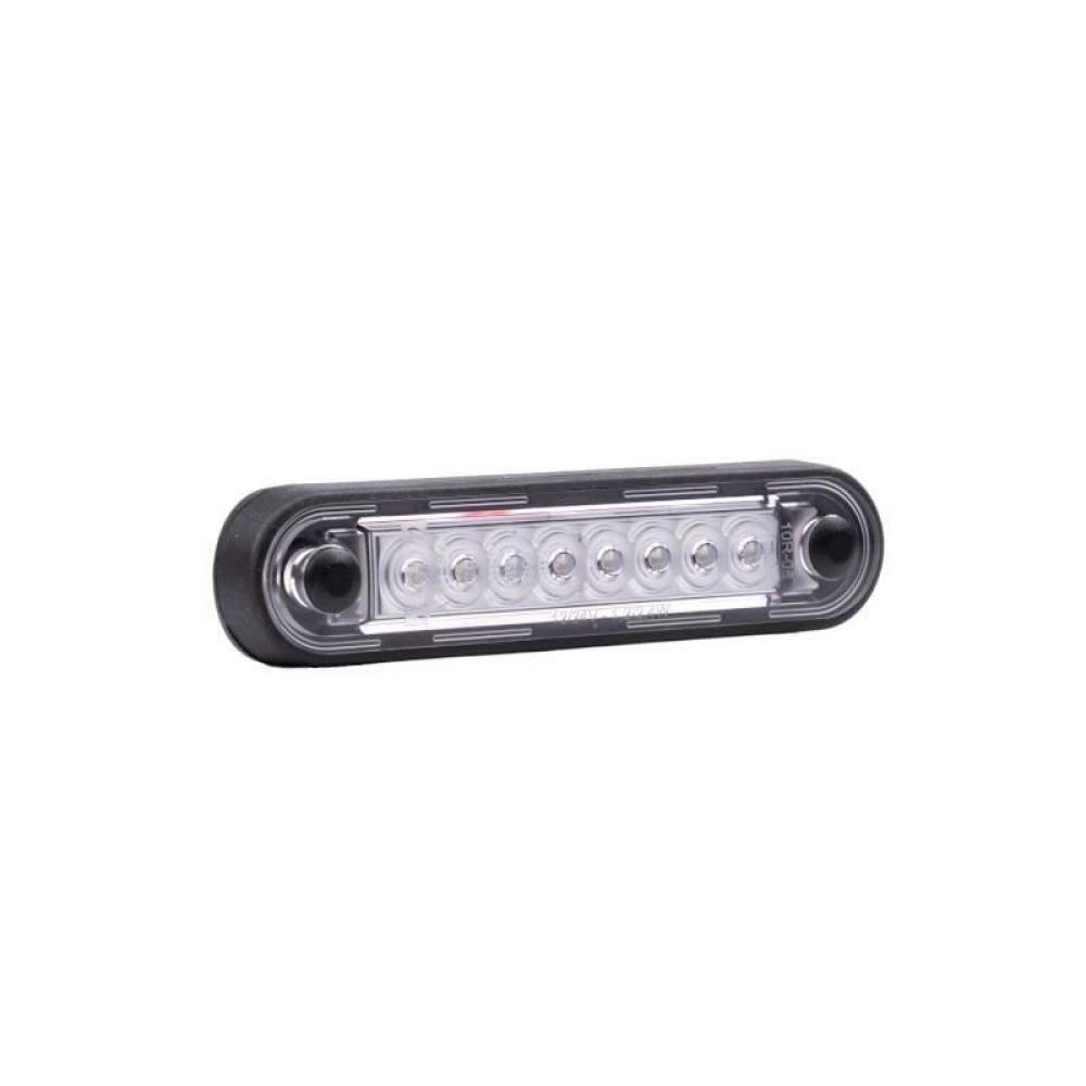 Lampa gabarit 120x27, Slim, 8 LED-uri, rosie, montare suprafata ovala, bullbar FT-073 C LONG Fristom