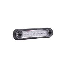 Lampa gabarit 120x27, Slim, 8 LED-uri, rosie, montare suprafata ovala, bullbar FT-073 C LONG Fristom
