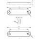 Lampa gabarit 120x27, Slim, 8 LED-uri, alba, montare suprafata ovala, bullbar FT-073 B LONG Fristom