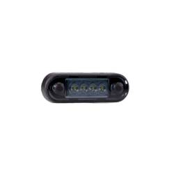 Lampa gabarit 84x27, Slim, 4 LED-uri, 2 garnituri, montare bullbar, rosie, FT-073C DARK Fristom